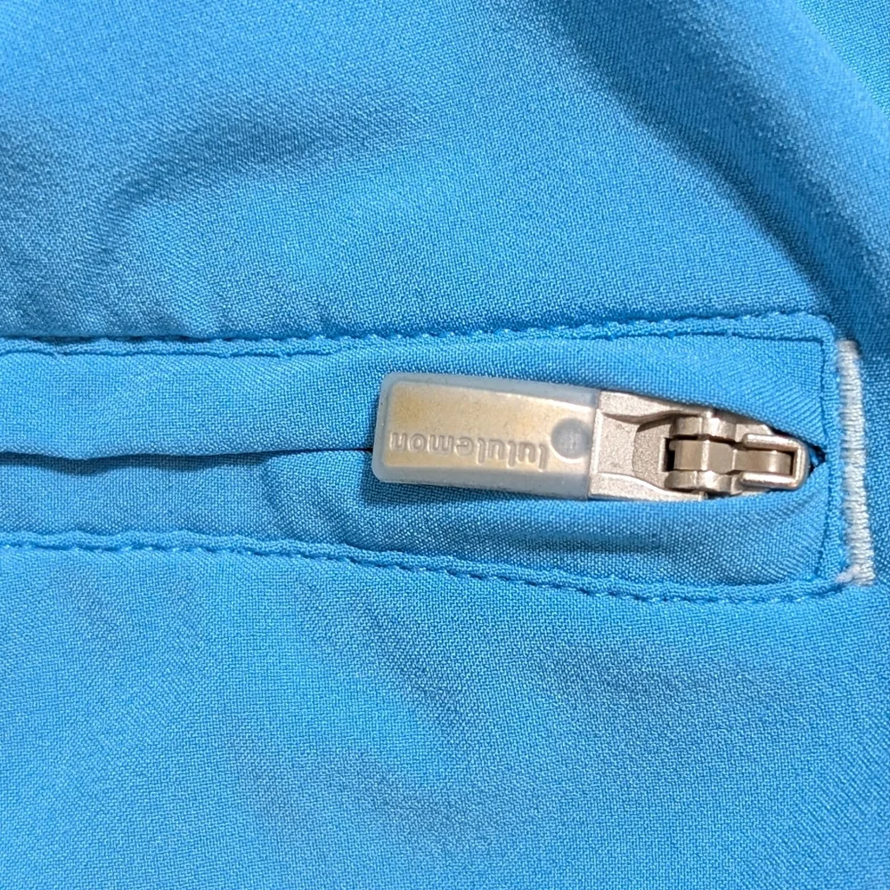 Lululemon Unlined Lightweight Blue Track Pants Rare - 8 - Preloved - Picture 11 of 13